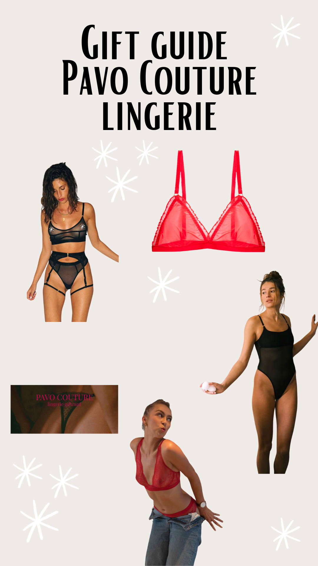 Gift guide- Pavo Couture lingerie gift