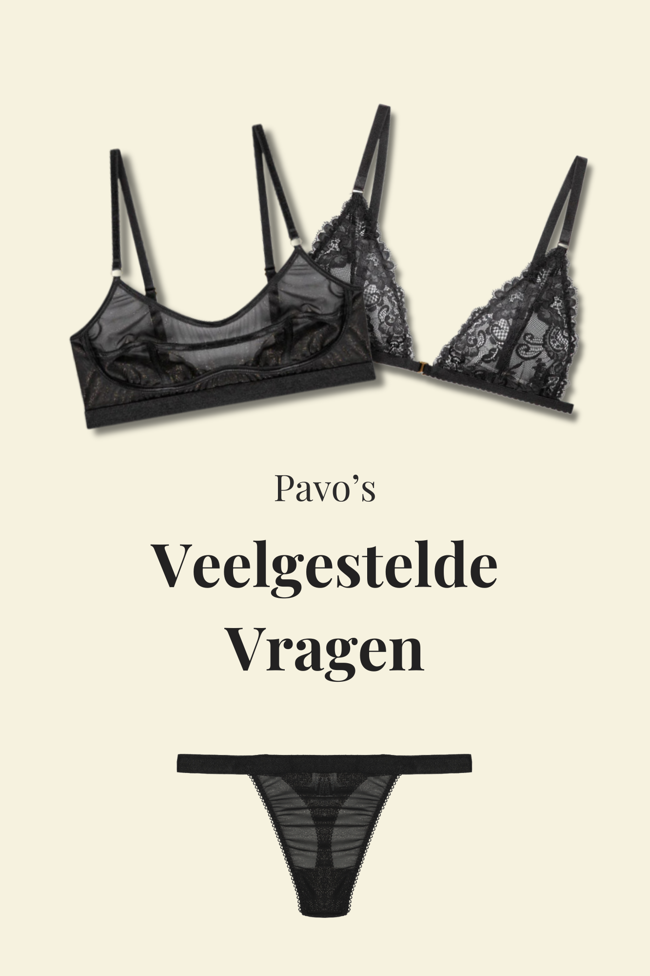 Bralette en string van Pavo Couture