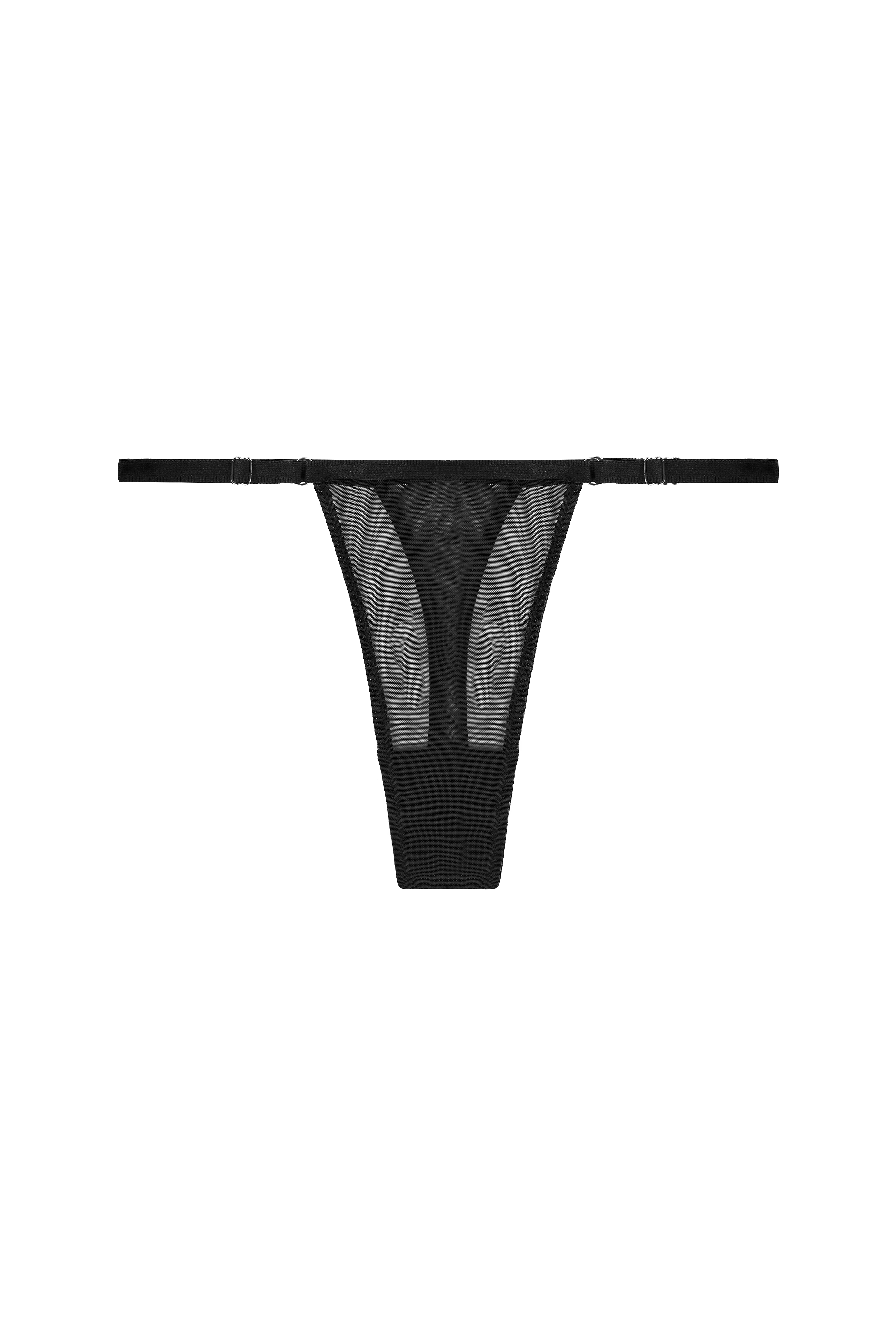 Mesh Thong Jade Black