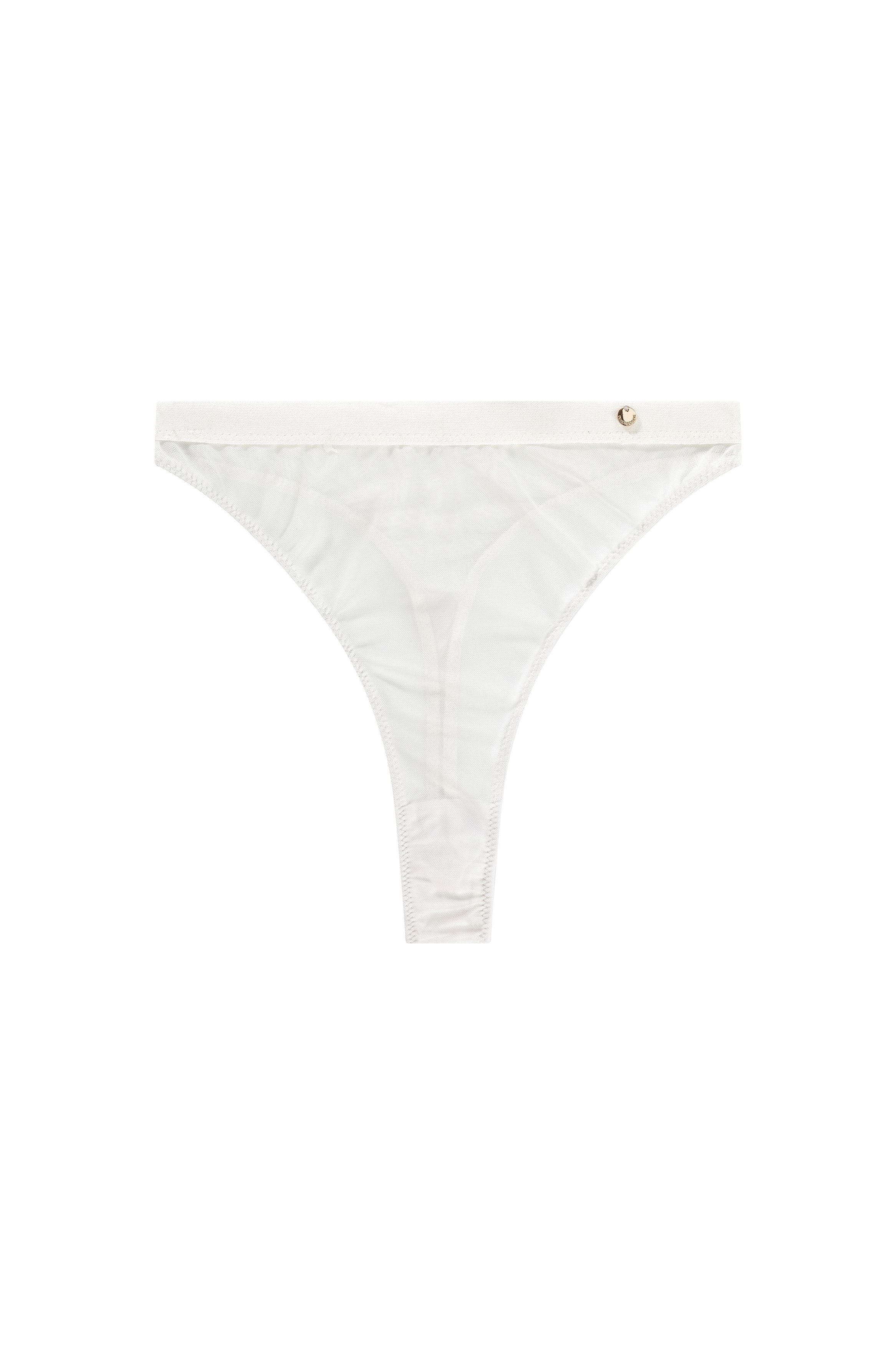 High Waist Thong Scotty White