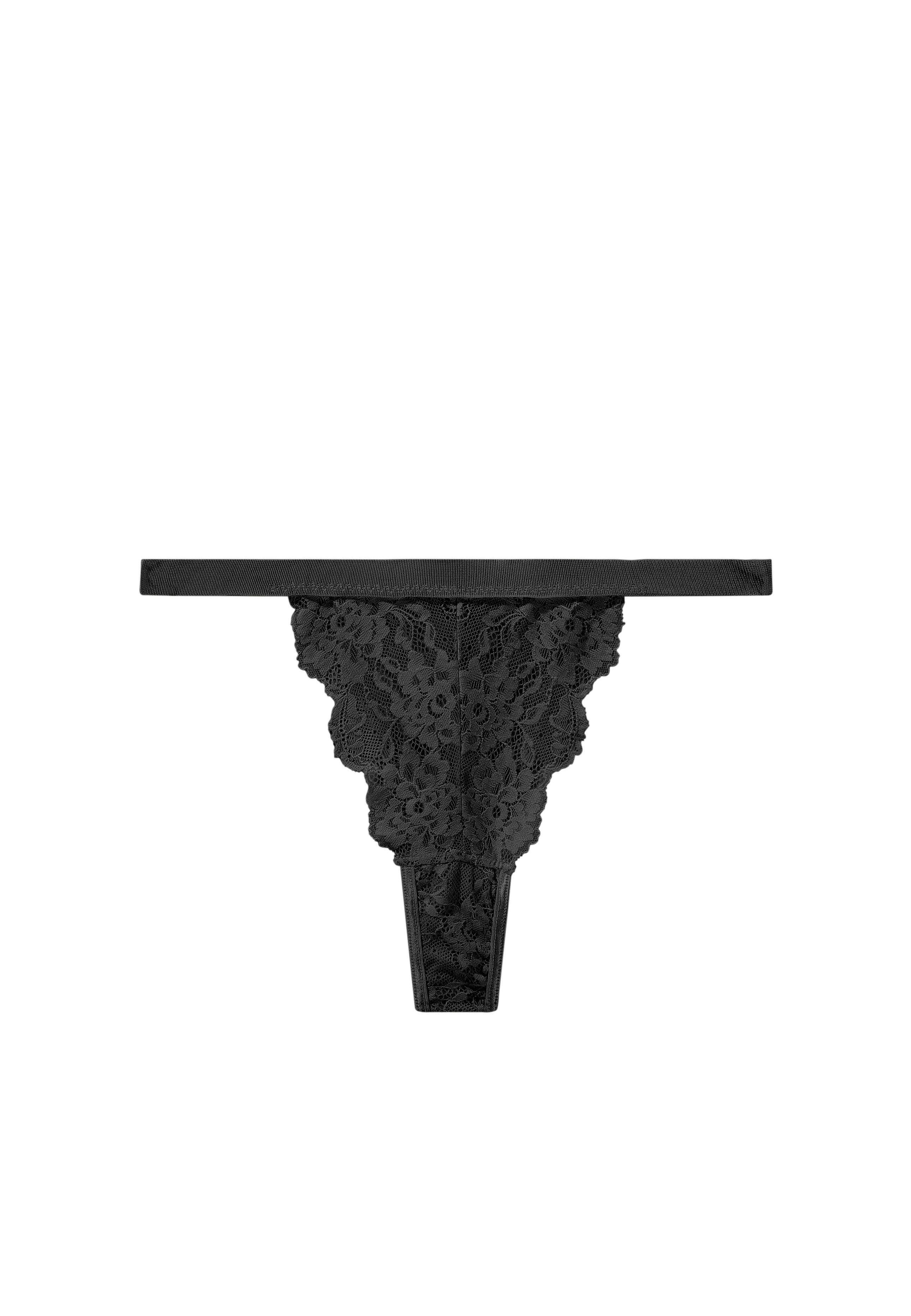 Thong rose black