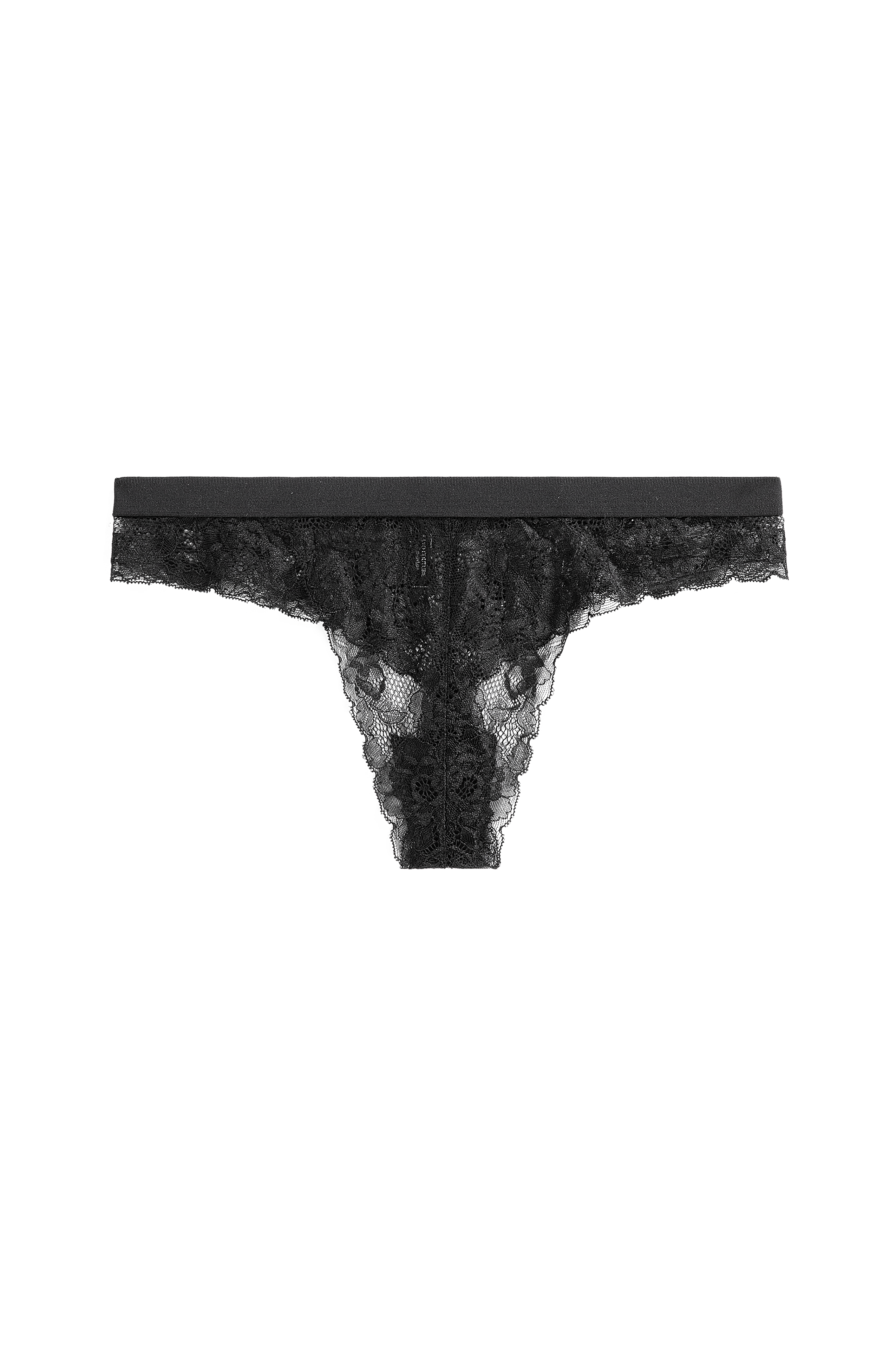 black sustainable thong