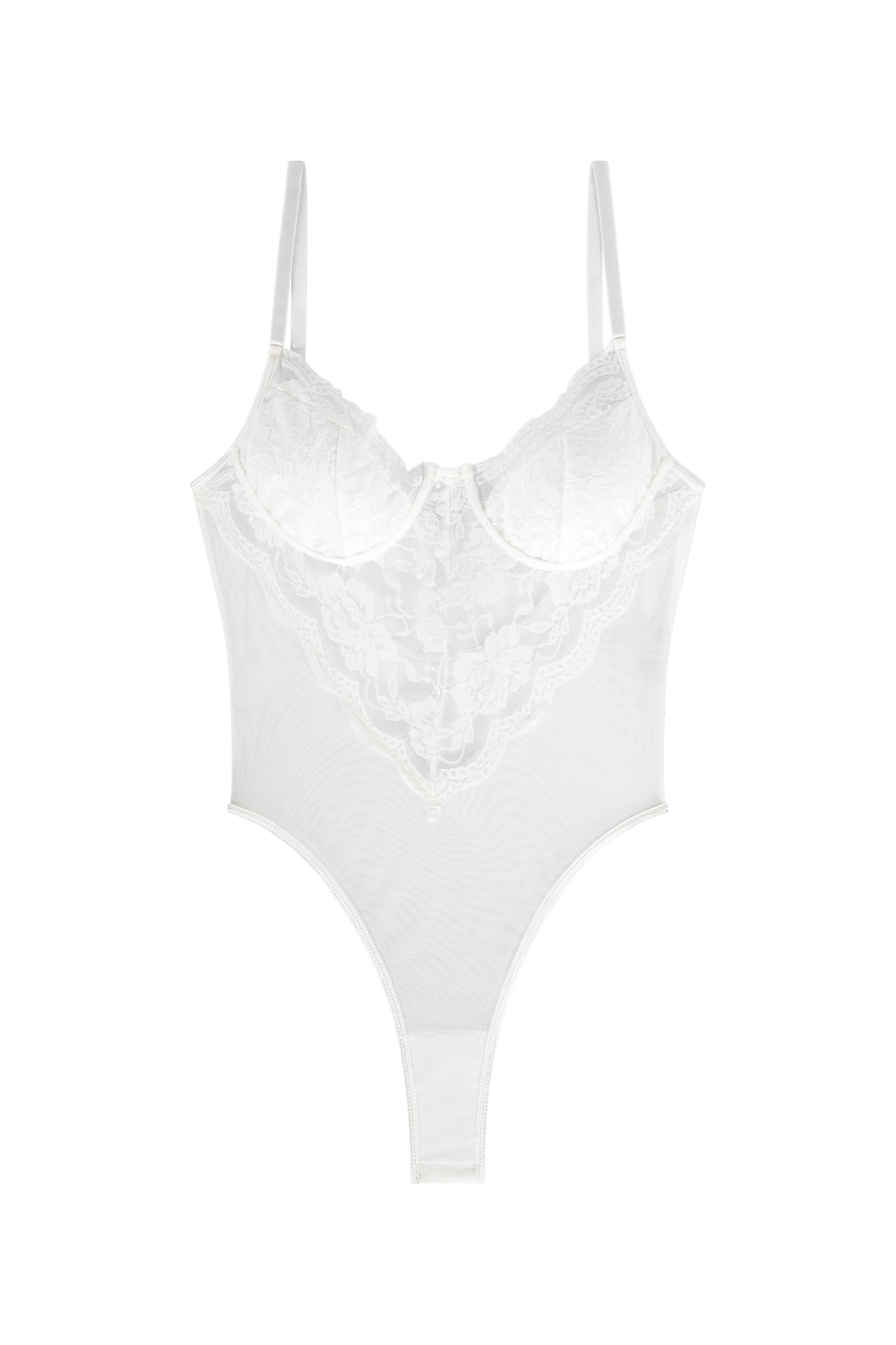 White loua body pavo couture